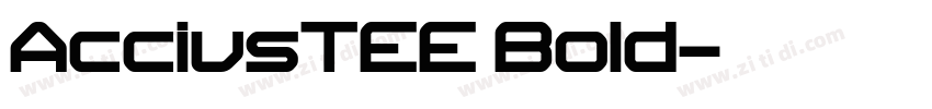 AcciusTEE Bold字体转换